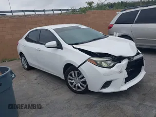 2015 Toyota Corolla L with VIN 5YFBURHE4FP273894, listed as a IAAI auction lot 42189654 with 140,613 mi miles and . Bid and sale history available at DreamBid. Image 1.
