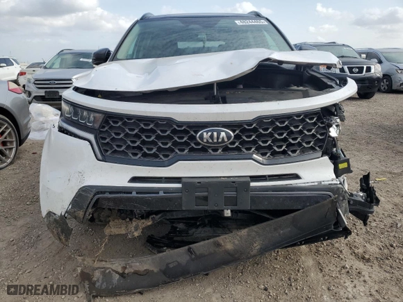 2021 Kia Sorento S with VIN 5XYRLDLC7MG030138, listed as a Copart auction lot 48244465 with 57,480 mi miles and Salvage Title. Bid and sale history available at carsss.com. Image 5.