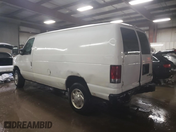 2011 Ford Econoline Cargo Commercial with VIN 1FTNE1EW8BDA85756, listed as a Copart auction lot 46987415 with 191,612 mi miles and Salvage Title. Bid and sale history available at DreamBid. Image 2.