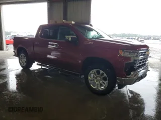 2023 Chevrolet Silverado 1500 LTZ with VIN 1GCUDGED9PZ320126, listed as a Copart auction lot 44628825 with 10,003 mi miles and Salvage Title. Bid and sale history available at carsss.com. Image 4.