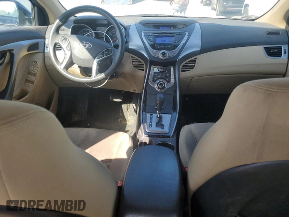2013 Hyundai Elantra Limited with VIN KMHDH4AE7DU501778, listed as a Copart auction lot 52764415 with 109,971 mi miles and Salvage Title. Bid and sale history available at DreamBid. Image 8.
