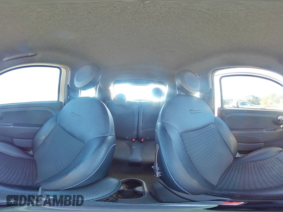 2015 FIAT 500 Turbo with VIN 3C3CFFHH4FT733516, listed as a Copart auction lot 81738334 with 0 mi miles and Salvage Title. Bid and sale history available at carsss.com. Image 14.