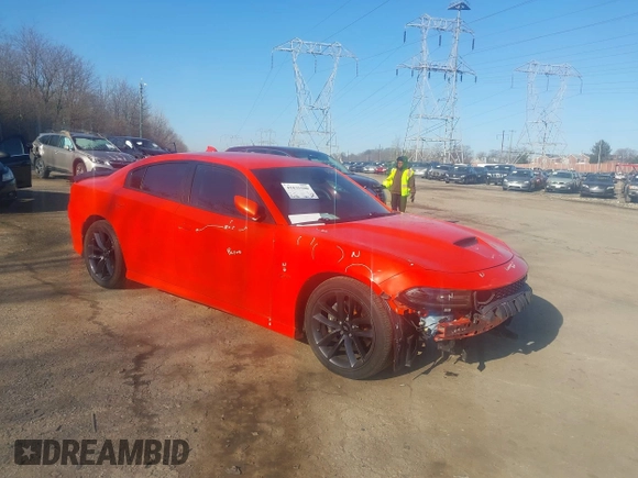 2019 Dodge Charger Scat Pack with VIN 2C3CDXGJ5KH558728, listed as a IAAI auction lot 41835500 with 31,376 mi miles and . Bid and sale history available at DreamBid. Image 1.