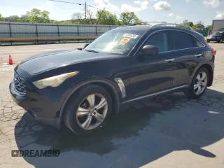 2011 Infiniti FX with VIN JN8AS1MU2BM711720, listed as a Copart auction lot 54384635 with 150,278 mi miles and Salvage title. Bid and sale history available at DreamBid. Image 1.