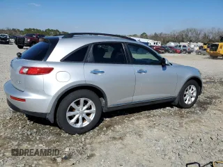 2006 Infiniti FX35 with VIN JNRAS08U16X105314, listed as a Copart auction lot 46481105 with 0 mi miles and Salvage Title. Bid and sale history available at carsss.com. Image 3.
