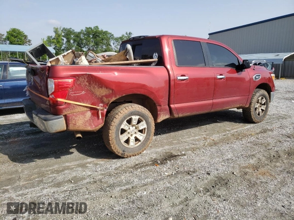 2017 Nissan Titan SV with VIN 1N6AA1EJ8HN573992, listed as a Copart auction lot 57311915 with 216,138 mi miles and Clean title. Bid and sale history available at DreamBid. Image 3.