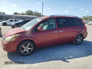 2007 Nissan Quest S with VIN 5N1BV28U87N119257, listed as a Copart auction lot 77359524 with 190,706 mi miles and Salvage Title. Bid and sale history available at carsss.com. Image 1.