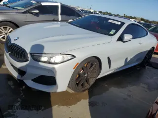 2022 BMW 8 Series M850i xDrive with VIN WBABC4C01NCH15281, listed as a Copart auction lot 74353274 with 0 mi miles and Non Repairable. Bid and sale history available at carsss.com. Image 1.