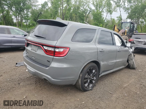 2021 Dodge Durango R/T with VIN 1C4SDJCT0MC759017, listed as a Copart auction lot 57956325 with 55,451 mi miles and Salvage title. Bid and sale history available at DreamBid. Image 3.