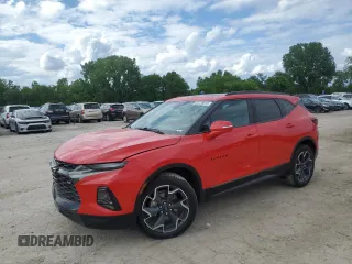 2020 Chevrolet Blazer RS z VIN 3GNKBKRS8LS573512, wystawiony jako Copart lot #58736815 z przebiegiem Nie podano mil oraz Szkoda całkowita • Salvage title. Historia ofert i sprzedaży dostępna na DreamBid. Obrazek 1.