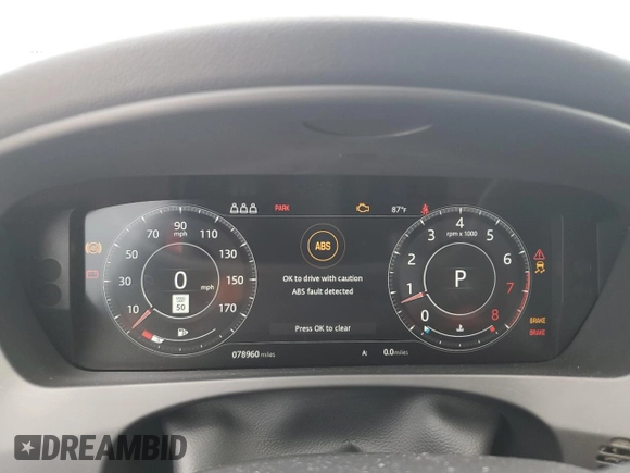 2020 Jaguar F-Pace 25t Checkered Flag Edition с VIN SADCP2FX8LA639609, выставлен на аукционе Copart как лот 62991324 с пробегом 78 960 миль миль и Чистый • Clean title. История ставок и продаж доступна на DreamBid. Изображение 9.