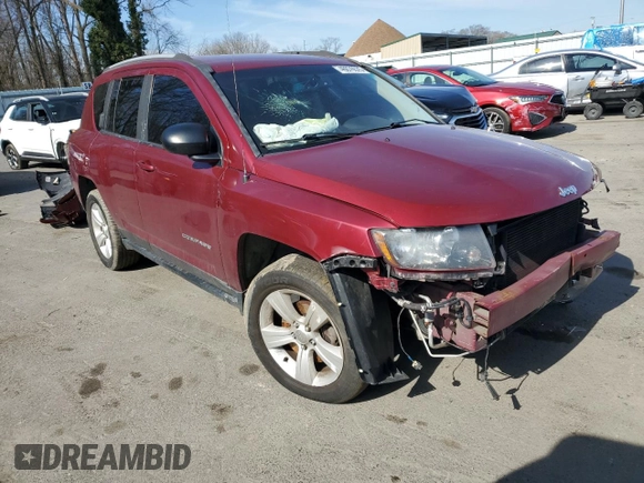 2016 Jeep Compass Sport with VIN 1C4NJDBB2GD663405, listed as a Copart auction lot 46676575 with Not provided miles and Salvage title. Bid and sale history available at DreamBid. Image 4.