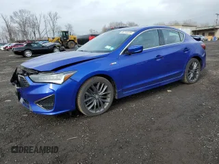 2019 Acura ILX w/Premium/A-Spec Pkg with VIN 19UDE2F81KA005623, listed as a Copart auction lot 50743225 with 31,314 mi miles and Salvage Title. Bid and sale history available at carsss.com. Image 1.