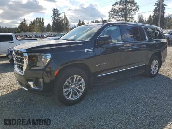 2021 GMC Yukon XL SLT with VIN 1GKS2GKT5MR448033, listed as a Copart auction lot 72269514 with 78,654 mi miles and Salvage Title. Bid and sale history available at carsss.com. Image 1.