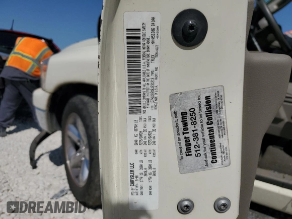 2008 Dodge 1500 SLT with VIN 1D7HU182X8J231213, listed as a Copart auction lot 52892085 with 190,865 mi miles and Salvage Title. Bid and sale history available at DreamBid. Image 13.