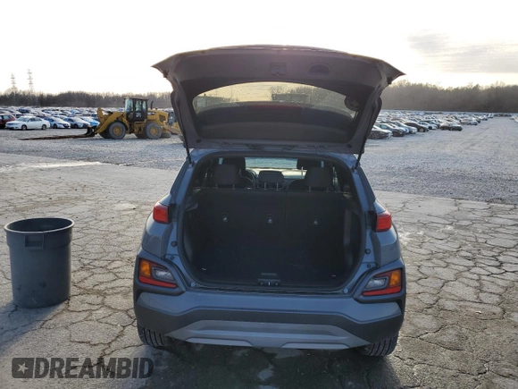 2021 Hyundai Kona Night Edition with VIN KM8K6CA52MU699063, listed as a Copart auction lot 45216775 with 58,340 mi miles and Salvage Title. Bid and sale history available at DreamBid. Image 6.