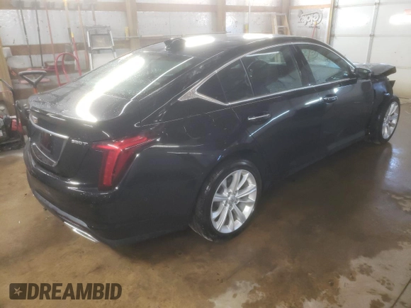 2025 Cadillac CT5 Premium Luxury with VIN 1G6DS5RK9S0109334, listed as a Copart auction lot 81400404 with 2,109 mi miles and Clean title. Bid and sale history available at DreamBid. Image 3.
