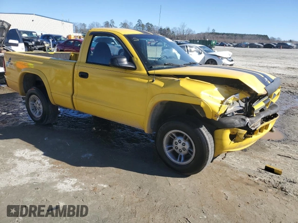 1999 Dodge Dakota with VIN 1B7GG26X4XS148631, listed as a Copart auction lot 41374055 with 304,160 mi miles and Salvage Title. Bid and sale history available at carsss.com. Image 4.
