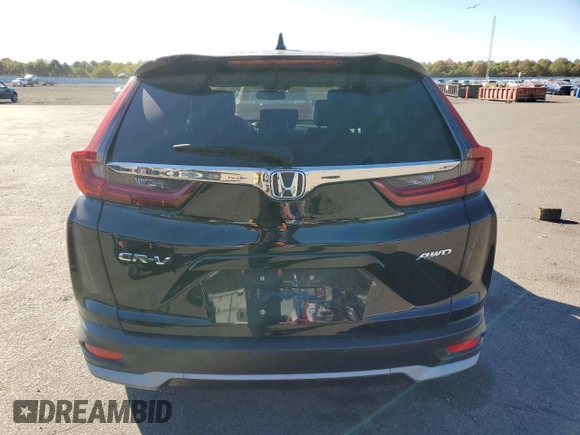 2021 Honda CR-V EX-L with VIN 7FARW2H80ME020658, listed as a Copart auction lot 70383074 with 17,535 mi miles and Salvage Title. Bid and sale history available at DreamBid. Image 6.