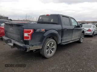 2019 Ford F-150 XL with VIN 1FTEW1EP3KFD47130, listed as a Copart auction lot 83993394 with 191,506 mi miles and Salvage Title. Bid and sale history available at carsss.com. Image 3.