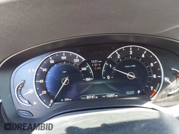 2018 BMW 5 Series 530i with VIN WBAJA5C53JWA39248, listed as a IAAI auction lot 41816164 with 80,747 mi miles and . Bid and sale history available at DreamBid. Image 7.