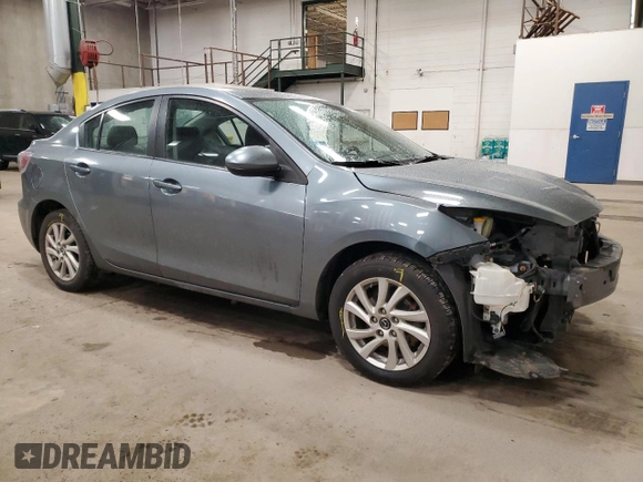 2013 Mazda 3 i Grand Touring with VIN JM1BL1W70D1758785, listed as a Copart auction lot 47968525 with 129,485 mi miles and Salvage Title. Bid and sale history available at carsss.com. Image 4.