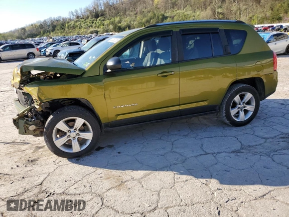 2012 Jeep Compass Latitude with VIN 1C4NJDEB6CD630669, listed as a Copart auction lot 52028235 with 124,123 mi miles and Salvage Title. Bid and sale history available at DreamBid. Image 1.
