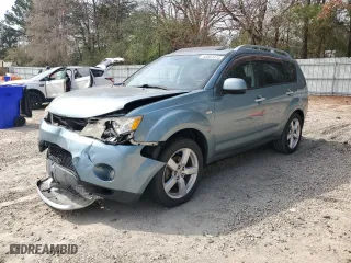 2007 Mitsubishi Outlander XLS with VIN JA4MS41X17U002643, listed as a Copart auction lot 48801475 with 185,997 mi miles and Salvage Title. Bid and sale history available at carsss.com. Image 1.