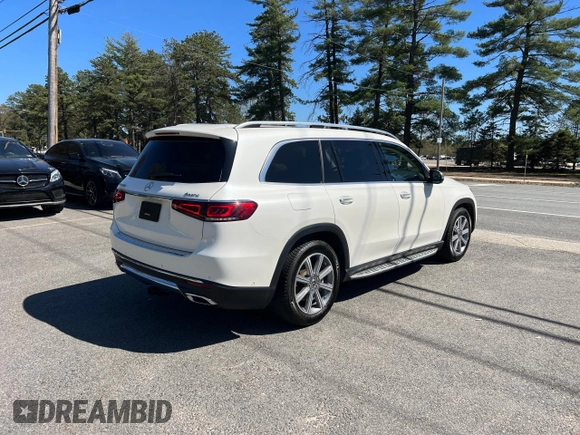 2022 Mercedes-Benz GLS 450 with VIN 4JGFF5KE1NA735534, listed as a Copart auction lot 55498415 with 113,393 mi miles and Clean Title. Bid and sale history available at DreamBid. Image 4.