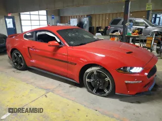 2021 Ford Mustang GT with VIN 1FA6P8CF0M5136521, listed as a Copart auction lot 54514955 with 16,394 mi miles and Salvage title. Bid and sale history available at DreamBid. Image 4.