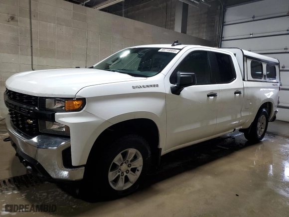 2019 Chevrolet Silverado 1500 Work Truck with VIN 1GCRYAEH9KZ215489, listed as a Copart auction lot 88718005 with 156,848 mi miles and Salvage Title. Bid and sale history available at carsss.com. Image 1.