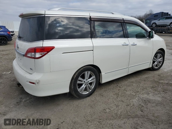 2012 Nissan Quest SL with VIN JN8AE2KPXC9033104, listed as a Copart auction lot 46652845 with 152,178 mi miles and Non Repairable. Bid and sale history available at carsss.com. Image 3.