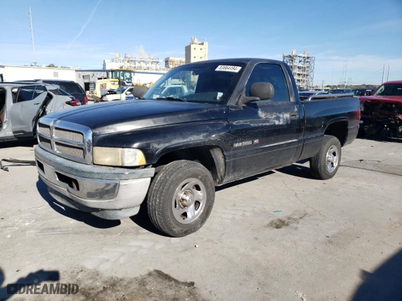 2000 Dodge Ram 1500 Work Special with VIN 1B7HC16X7YS578908, listed as a Copart auction lot 83664494 with 395,307 mi miles and Non Repairable. Bid and sale history available at carsss.com. Image 1.