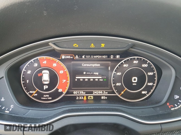 2018 Audi SQ5 Premium Plus with VIN WA1A4AFY5J2102468, listed as a Copart auction lot 56476584 with 60,139 mi miles and Salvage Title. Bid and sale history available at DreamBid. Image 9.