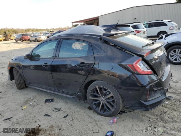 2021 Honda Civic Hatchback Sport with VIN SHHFK7H47MU409140, listed as a Copart auction lot 47673875 with 0 mi miles and Clean Title. Bid and sale history available at carsss.com. Image 2.