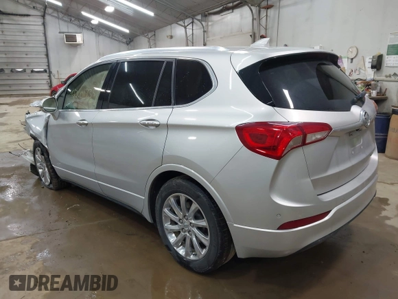 2019 Buick Envision Essence with VIN LRBFXCSA3KD119247, listed as a IAAI auction lot 42001735 with 51,566 mi miles and . Bid and sale history available at carsss.com. Image 3.