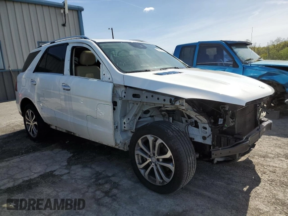 2017 Mercedes-Benz GLE 350 with VIN 4JGDA5JB5HA900650, listed as a Copart auction lot 54814345 with 164,379 mi miles and Salvage title. Bid and sale history available at DreamBid. Image 4.