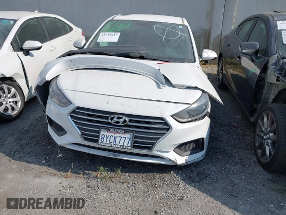 2021 Hyundai Accent SE with VIN 3KPC24A68ME132678, listed as a IAAI auction lot 42532847 with 49,296 mi miles and . Bid and sale history available at DreamBid. Image 12.