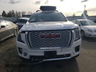2021 GMC Yukon XL Denali with VIN 1GKS2JKLXMR193652, listed as a Copart auction lot 46117705 with 58,522 mi miles and Salvage Title. Bid and sale history available at carsss.com. Image 5.
