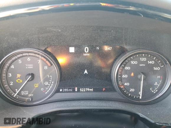 2023 Cadillac XT5 FWD Premium Luxury with VIN 1GYKNCRS3PZ154122, listed as a Copart auction lot 43063675 with 52,279 mi miles and Salvage Title. Bid and sale history available at carsss.com. Image 9.