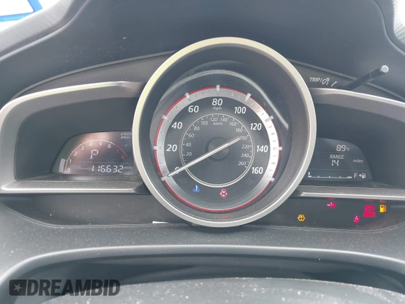 2014 Mazda 3 i Grand Touring with VIN 3MZBM1W78EM108407, listed as a IAAI auction lot 42082720 with 116,632 mi miles and . Bid and sale history available at carsss.com. Image 15.