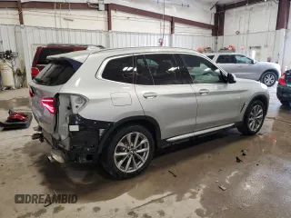 2019 BMW X3 xDrive30i with VIN 5UXTR9C57KLP88743, listed as a Copart auction lot 43631035 with 73,731 mi miles and Salvage Title. Bid and sale history available at DreamBid. Image 3.