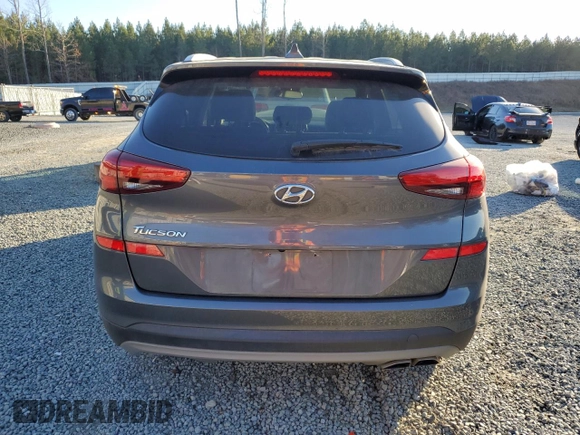 2019 Hyundai Tucson Sport with VIN KM8J33AL7KU950109, listed as a Copart auction lot 86636104 with 53,369 mi miles and Salvage Title. Bid and sale history available at carsss.com. Image 6.