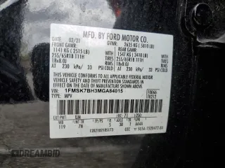 2021 Ford Explorer with VIN 1FMSK7BH3MGA84015, listed as a Copart auction lot 48059195 with 65,014 mi miles and Salvage Title. Bid and sale history available at carsss.com. Image 14.