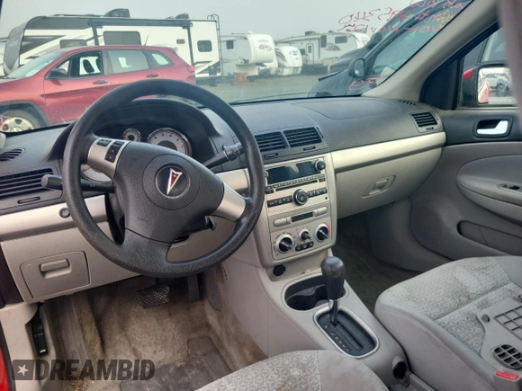 2008 Pontiac G5 z VIN 1G2AL55F987295340, wystawiony jako Copart lot #79253444 z przebiegiem Nie podano mil oraz Czysty tytuł • Clean title. Historia ofert i sprzedaży dostępna na DreamBid. Obrazek 8.