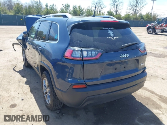 2020 Jeep Cherokee Altitude with VIN 1C4PJLLB9LD577827, listed as a IAAI auction lot 42040014 with 76,340 mi miles and . Bid and sale history available at carsss.com. Image 3.