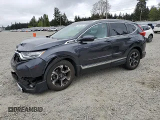 2018 Honda CR-V Touring with VIN 7FARW2H90JE055060, listed as a Copart auction lot 54882545 with 56,395 mi miles and Salvage Title. Bid and sale history available at carsss.com. Image 1.