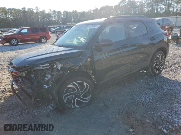 2025 Chevrolet TrailBlazer RS with VIN KL79MTSLXSB062109, listed as a Copart auction lot 41392495 with 3,104 mi miles and Salvage Title. Bid and sale history available at carsss.com. Image 1.