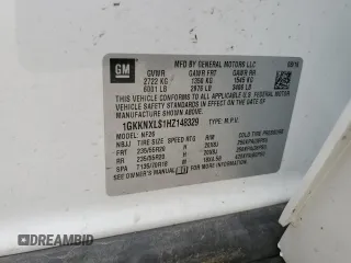 2017 GMC Acadia Denali with VIN 1GKKNXLS1HZ148329, listed as a Copart auction lot 59635205 with 123,298 mi miles and Salvage title. Bid and sale history available at DreamBid. Image 13.