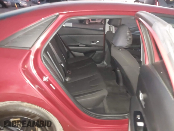 2023 Hyundai Elantra SEL with VIN KMHLM4AG9PU575684, listed as a IAAI auction lot 41205531 with 13,656 mi miles and . Bid and sale history available at DreamBid. Image 8.